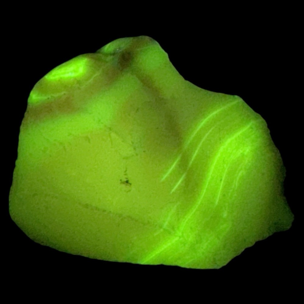 Pink Swirled Art Glass Cullet Glowing‎ Manganese Slag Glass #6GL73